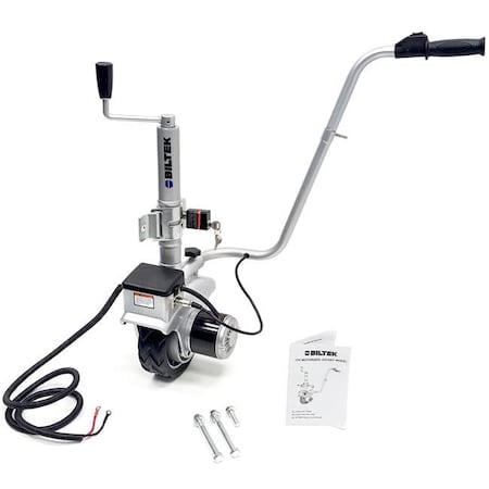 Biltek Biltek JW005 12V Electric Mini Mover Jockey Wheel Caravan Boat Trailer Camper with Lock & Key JW005